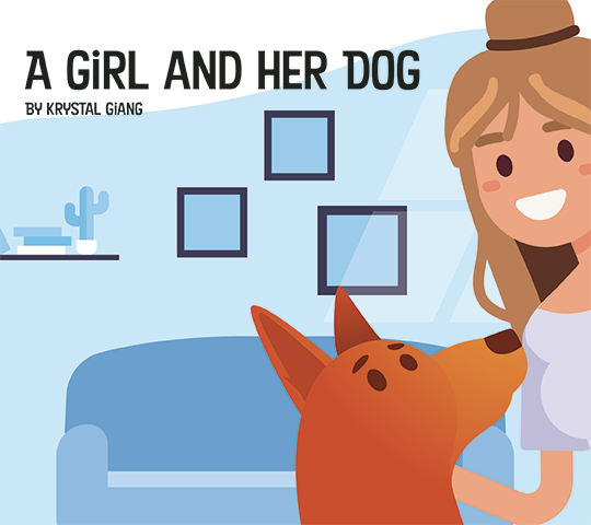 A Girl and Her Dog | Krystal Giang